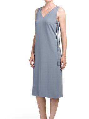 NWT Theory Brisk Blue Maxyne Crepe Dress